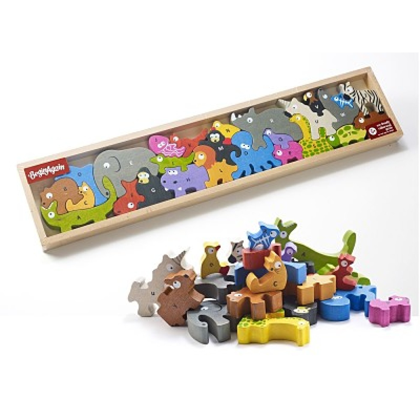 Begin Again Toys Animal Parade A to Z Puzzle